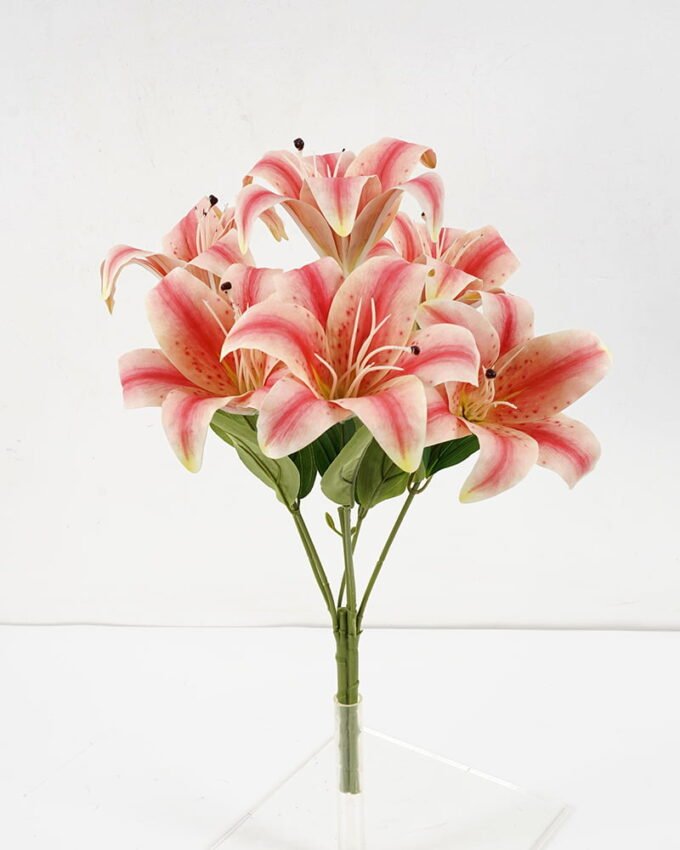 Artificial Flower 30*45 CM Lily bush *6 GS-05521044 Bouquet YeahFlower is one of Chinese leading OEM manufacturers and exporters , supplying the silk flowers, wholesale artificial trees