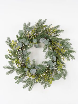 Artificial Flower 15*60cm Christmas wreath GS-30421012 Christmas Item 3,000+ sqm showroom with thousands of artificial flowers, plants & trees ready for global sourcing.