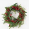 Artificial Flower 10*60cm Christmas wreath GS-30421013 Christmas Item 3,000+ sqm showroom with thousands of artificial flowers, plants & trees ready for global sourcing.