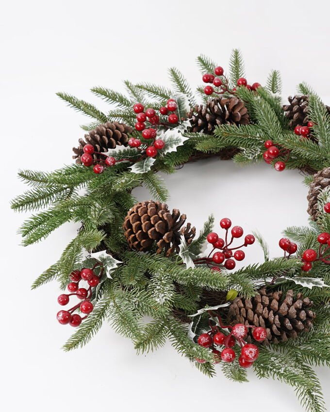 Artificial Flower 13*60cm Christmas wreath GS-30421016 Christmas Item YeahFlower is one of Chinese leading OEM manufacturers and exporters , supplying the silk flowers, wholesale artificial trees