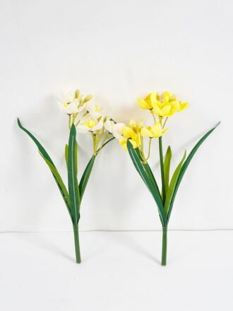 Artificial Flower 20*39CM Daffodil bush*7 GS-65121001 Flowers Bush 3,000+ sqm showroom with thousands of artificial flowers, plants & trees ready for global sourcing.