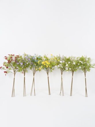Artificial Flower 16*29cm Flowers bouquet*5 GS-26221032 Single Flowers 3,000+ sqm showroom with thousands of artificial flowers, plants & trees ready for global sourcing.