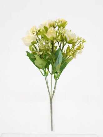 Artificial Flower 18*31cm Little Rose Bush*5 GS-29921014 Flowers Bush 3,000+ sqm showroom with thousands of artificial flowers, plants & trees ready for global sourcing.