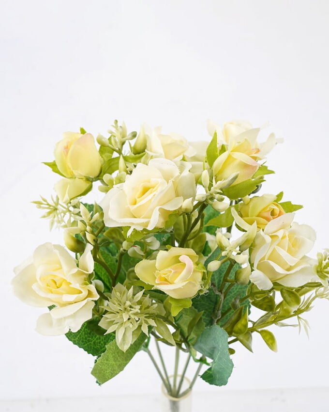 Artificial Flower 18*31cm Little Rose Bush*5 GS-29921014-Y1 Flowers Bush YeahFlower is one of Chinese leading OEM manufacturers and exporters , supplying the silk flowers, wholesale artificial trees