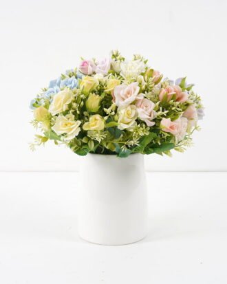 Artificial Flower 18*31cm Little Rose Bush*5 GS-29921014 Flowers Bush YeahFlower is one of Chinese leading OEM manufacturers and exporters , supplying the silk flowers, wholesale artificial trees