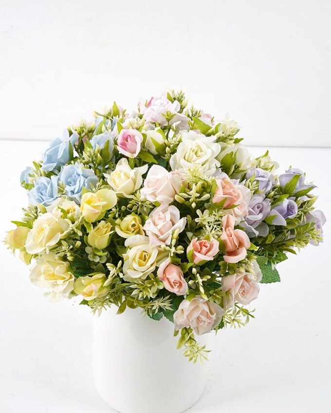 Artificial Flower 18*31cm Little Rose Bush*5 GS-29921014 Flowers Bush YeahFlower is one of Chinese leading OEM manufacturers and exporters , supplying the silk flowers, wholesale artificial trees