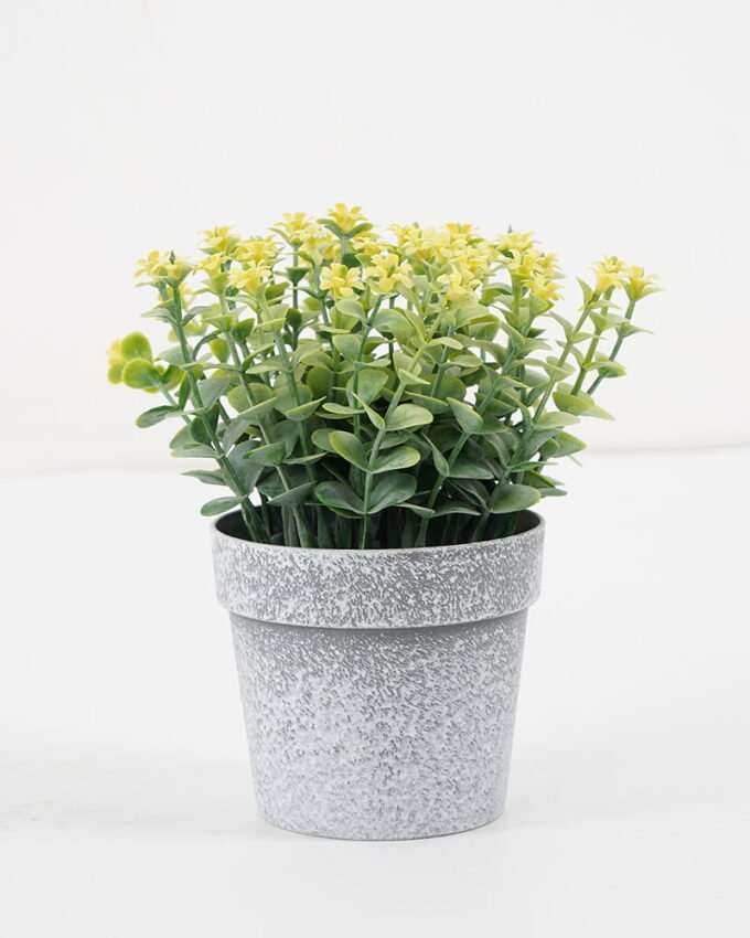 Artificial Flower Mini flower in PE pot GS-05521063-Y1_2 Artificial Flower 12*15CM Mini flower in PE pot GS-05521063-Y1 Potted Flowers&Plants YeahFlower is one of Chinese leading OEM manufacturers and exporters , supplying the silk flowers, wholesale artificial trees