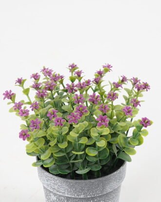 Artificial Flower 12*15CM Mini flower in PE pot GS-05521063 Potted Flowers&Plants YeahFlower is one of Chinese leading OEM manufacturers and exporters , supplying the silk flowers, wholesale artificial trees