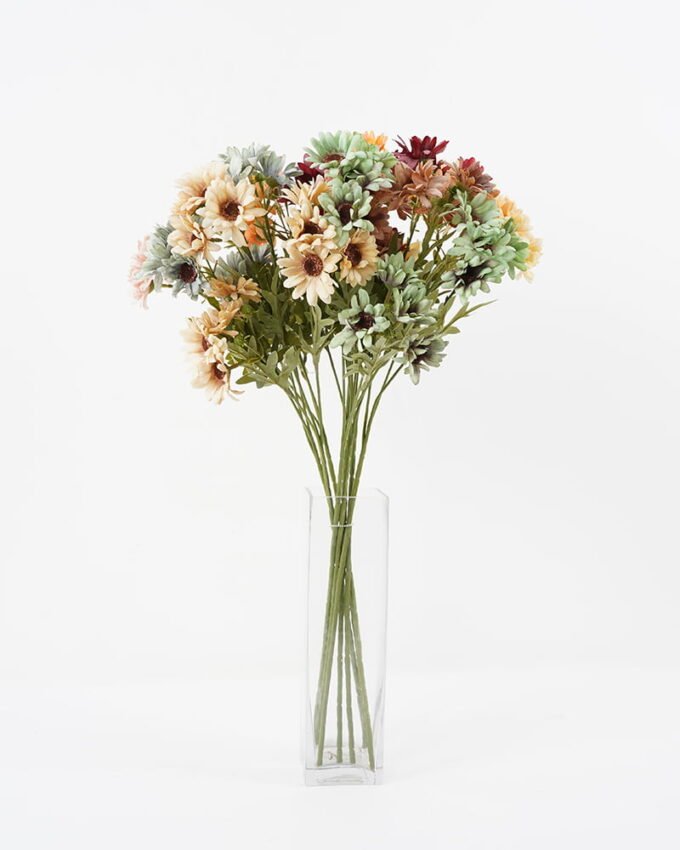Artificial Flower 12*63cm Mini sweet Daisy*12 GS-26221067 Single Flowers YeahFlower is one of Chinese leading OEM manufacturers and exporters , supplying the silk flowers, wholesale artificial trees