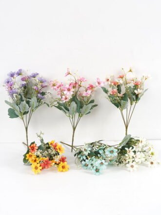 Artificial Flower 13*28cm Rose Bush*5 GS-29921028-Z1 Flowers Bush 3,000+ sqm showroom with thousands of artificial flowers, plants & trees ready for global sourcing.