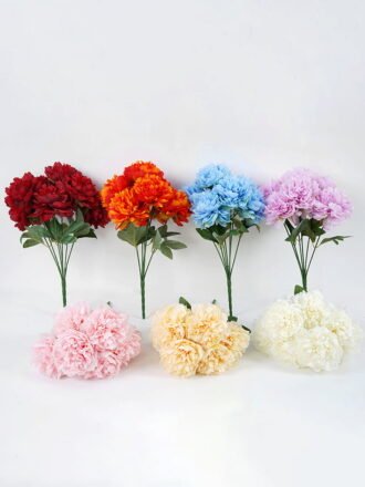 Artificial Flower 25*25*48CM Hydrange spray*5 GS-62421002-R1 Flowers Bush 3,000+ sqm showroom with thousands of artificial flowers, plants & trees ready for global sourcing.