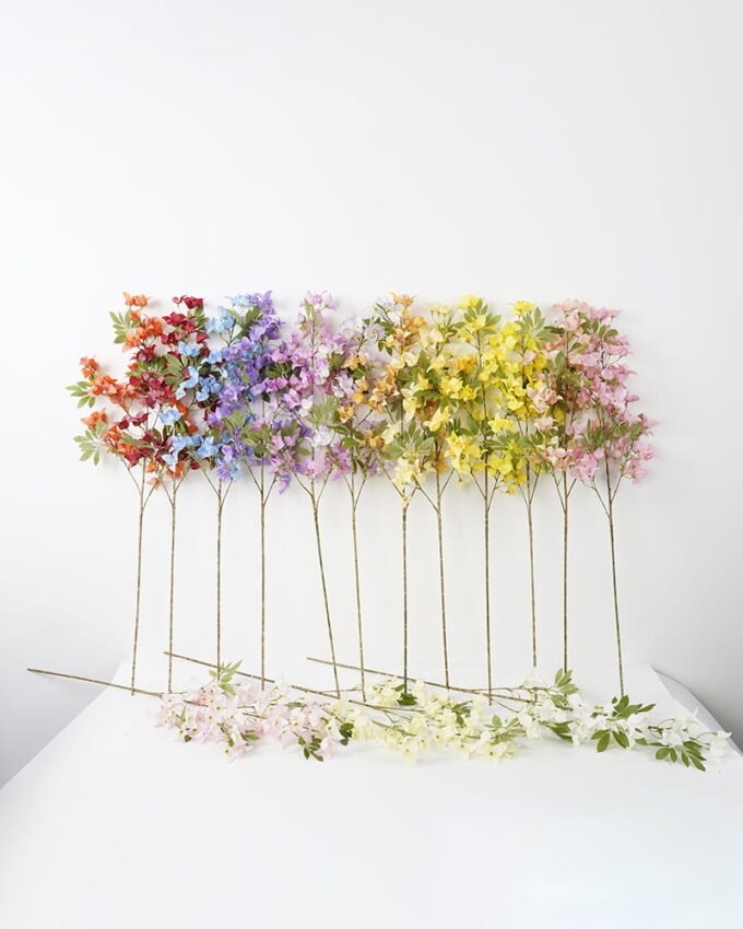 Artificial Flower Rhododendron spray 5 GS-26221048_8 Artificial Flower 30*99cm Rhododendron spray*5 GS-26221048 Single Flowers YeahFlower is one of Chinese leading OEM manufacturers and exporters , supplying the silk flowers, wholesale artificial trees