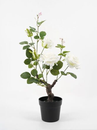 Artificial Flower 30*43cm Rose*7 in pp pot GS-06021014 Potted Flowers&Plants 3,000+ sqm showroom with thousands of artificial flowers, plants & trees ready for global sourcing.