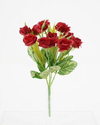 Artificial Flower 19*30cm Rose Bush*10 GS-29921032-R1 Flowers Bush YeahFlower is one of Chinese leading OEM manufacturers and exporters , supplying the silk flowers, wholesale artificial trees