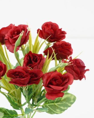 Artificial Flower 19*30cm Rose Bush*10 GS-29921032-R1 Flowers Bush YeahFlower is one of Chinese leading OEM manufacturers and exporters , supplying the silk flowers, wholesale artificial trees