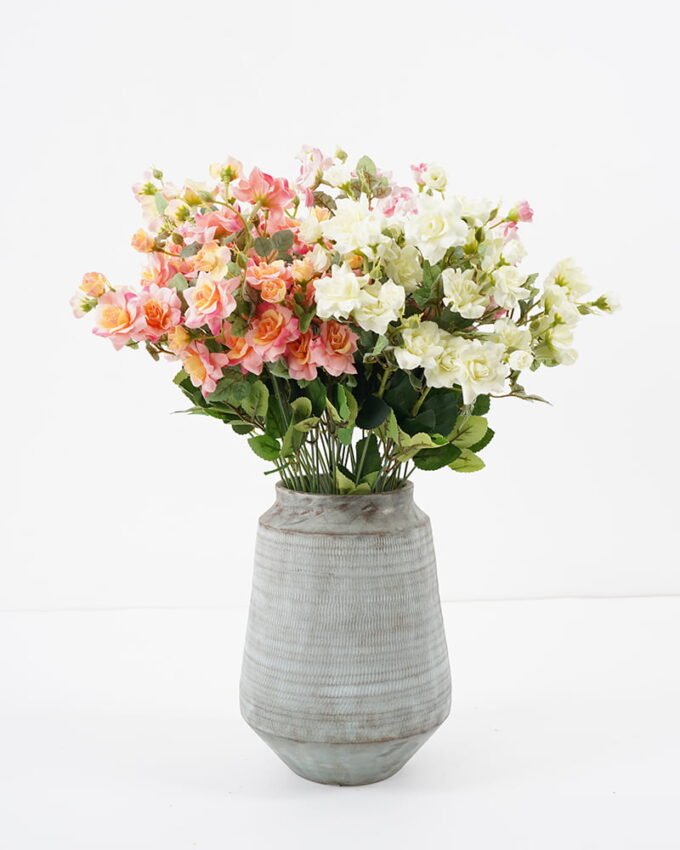 Artificial Flower 22*48cm Rose Bush*12 GS-29921027-R1 Flowers Bush YeahFlower is one of Chinese leading OEM manufacturers and exporters , supplying the silk flowers, wholesale artificial trees