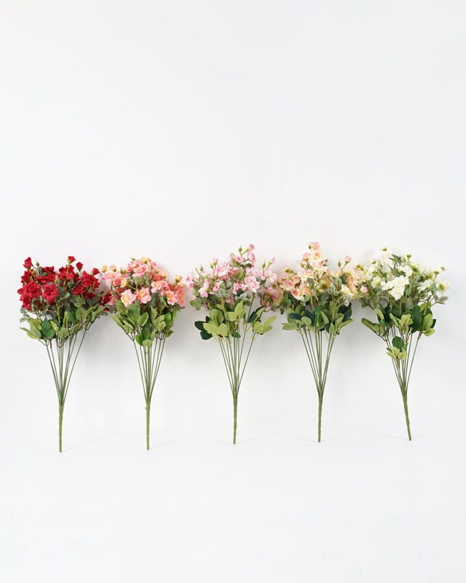 Artificial Flower 22*48cm Rose Bush*12 GS-29921027-R1 Flowers Bush YeahFlower is one of Chinese leading OEM manufacturers and exporters , supplying the silk flowers, wholesale artificial trees