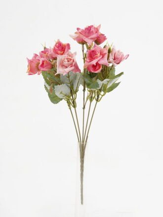 Artificial Flower 18*32cm Rose Bush*5 GS-29921022-Y1 Flowers Bush 3,000+ sqm showroom with thousands of artificial flowers, plants & trees ready for global sourcing.