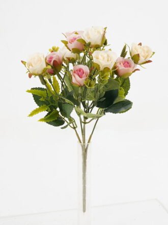 Artificial Flower 13*28cm Rose Bush*5 GS-29921028-P1 Flowers Bush 3,000+ sqm showroom with thousands of artificial flowers, plants & trees ready for global sourcing.