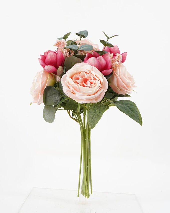 Artificial Flower 35*40cm Rose bush*12 GS-06021029 Bouquet 3,000+ sqm showroom with thousands of artificial flowers, plants & trees ready for global sourcing.