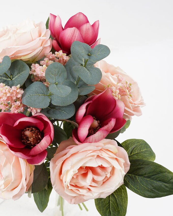 Artificial Flower 35*40cm Rose bush*12 GS-06021029 Bouquet 3,000+ sqm showroom with thousands of artificial flowers, plants & trees ready for global sourcing.