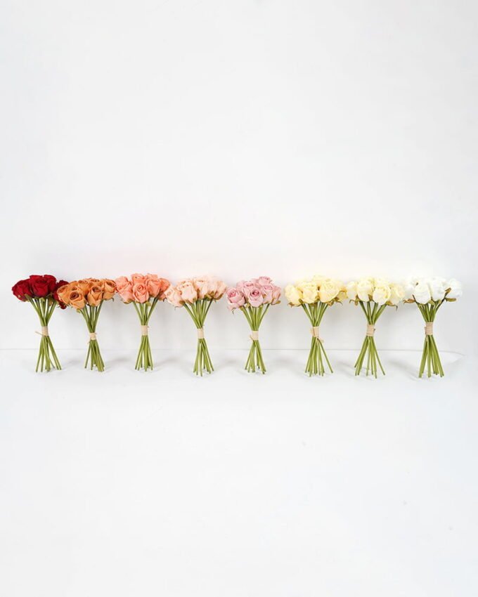 Artificial Flower 15*15*25CM Rose bush*12 GS-62421007-P1 Bouquet 3,000+ sqm showroom with thousands of artificial flowers, plants & trees ready for global sourcing.