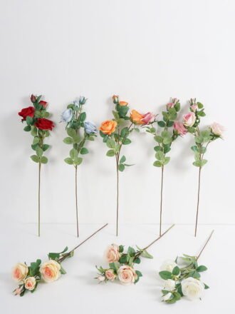 Artificial Flower 15*10*65CM Singel Rose GS-64421007 Single Flowers 3,000+ sqm showroom with thousands of artificial flowers, plants & trees ready for global sourcing.