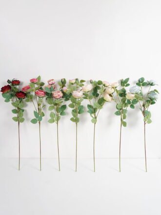 Artificial Flower 13*13*65CM Rose spray*6 GS-64421006 Single Flowers 3,000+ sqm showroom with thousands of artificial flowers, plants & trees ready for global sourcing.