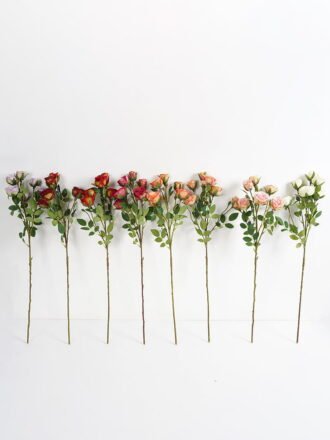 Artificial Flower 13*13*65CM Rose spray*6 GS-64421006-R2 Single Flowers 3,000+ sqm showroom with thousands of artificial flowers, plants & trees ready for global sourcing.