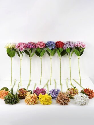 Artificial Flower 20*65CM SINGEL Hydrangea GS-64921001-B1 Single Flowers 3,000+ sqm showroom with thousands of artificial flowers, plants & trees ready for global sourcing.