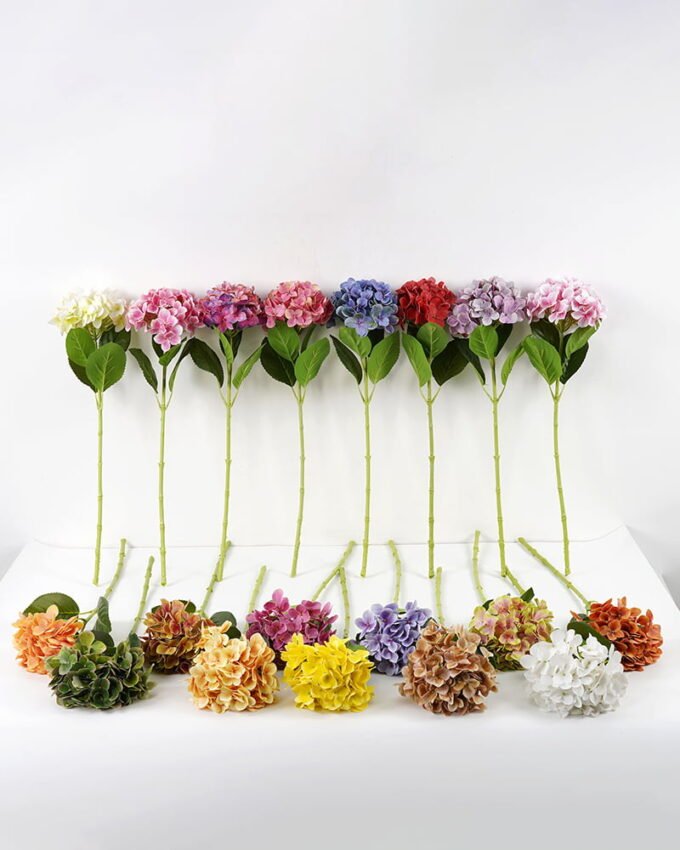 Artificial Flower 20*65CM SINGEL Hydrangea GS-64921001-G1 Single Flowers YeahFlower is one of Chinese leading OEM manufacturers and exporters , supplying the silk flowers, wholesale artificial trees