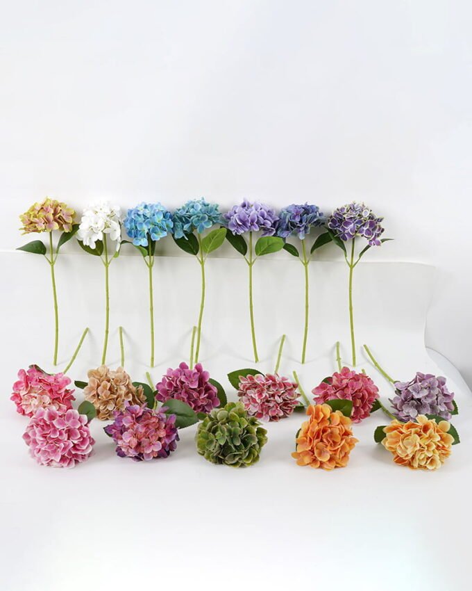 Artificial Flower 16*46CM SINGEL Hydrangea GS-64921003-G1 Single Flowers YeahFlower is one of Chinese leading OEM manufacturers and exporters , supplying the silk flowers, wholesale artificial trees