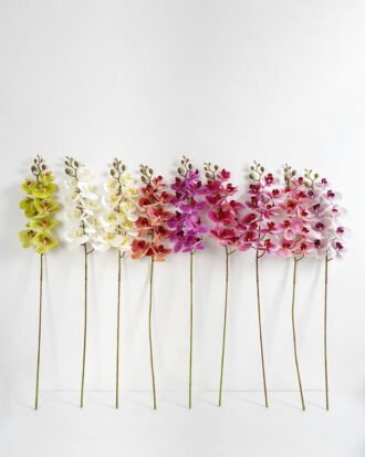 Artificial Flower 15*9*95CM  Singel Orchid*9 GS-64421010 Single Flowers YeahFlower is one of Chinese leading OEM manufacturers and exporters , supplying the silk flowers, wholesale artificial trees
