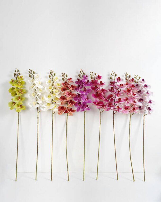 Artificial Flower 15*9*95CM  Singel Orchid*9 GS-64421010 Single Flowers YeahFlower is one of Chinese leading OEM manufacturers and exporters , supplying the silk flowers, wholesale artificial trees