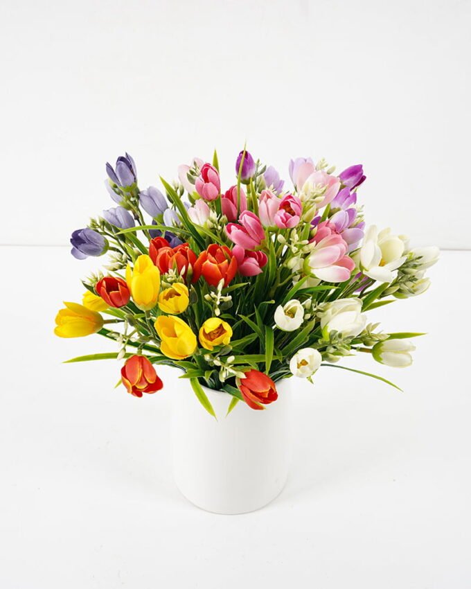 Artificial Flower Tulip Bush 6 GS-29921017-P1_6 Artificial Flower 22*35cm Tulip Bush*6 GS-29921017-P1 Flowers Bush YeahFlower is one of Chinese leading OEM manufacturers and exporters , supplying the silk flowers, wholesale artificial trees