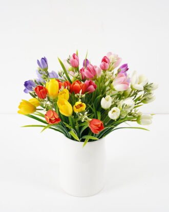 Artificial Flower 22*35cm Tulip Bush*6 GS-29921017-Y1 Flowers Bush YeahFlower is one of Chinese leading OEM manufacturers and exporters , supplying the silk flowers, wholesale artificial trees