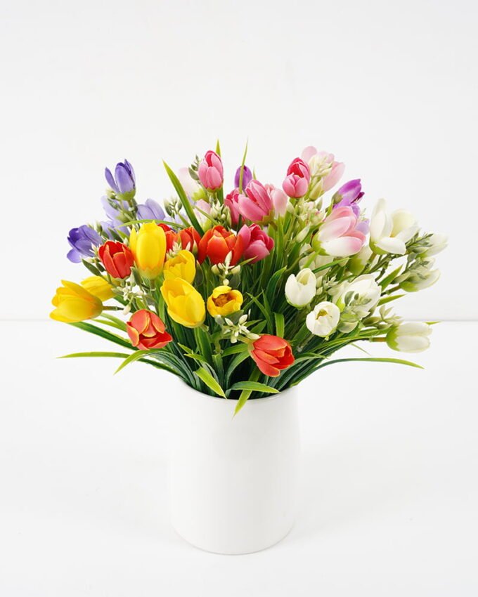 Artificial Flower 22*35cm Tulip Bush*6 GS-29921017-Y1 Flowers Bush YeahFlower is one of Chinese leading OEM manufacturers and exporters , supplying the silk flowers, wholesale artificial trees