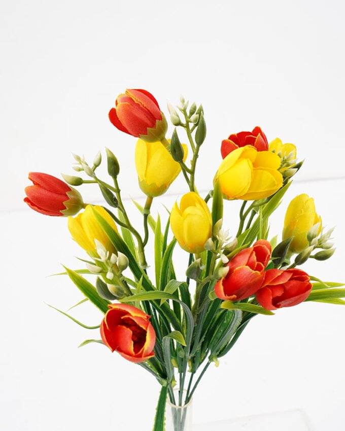 Artificial Flower 22*35cm Tulip Bush*6 GS-29921017-Y1 Flowers Bush YeahFlower is one of Chinese leading OEM manufacturers and exporters , supplying the silk flowers, wholesale artificial trees