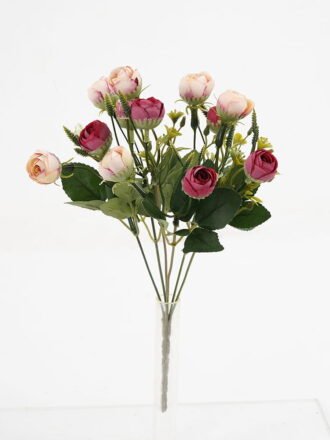 Artificial Flower 19*30cm Rose Bush*10 GS-29921032-Y2 Flowers Bush 3,000+ sqm showroom with thousands of artificial flowers, plants & trees ready for global sourcing.