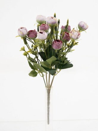 Artificial Flower 16*30cm camellia Bush*6 GS-29921033-R1 Flowers Bush 3,000+ sqm showroom with thousands of artificial flowers, plants & trees ready for global sourcing.