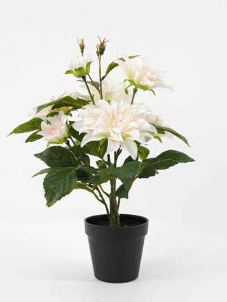 Artificial Flower 36*29*46cm dahlia in pp pot GS-06021023 Potted Flowers&Plants 3,000+ sqm showroom with thousands of artificial flowers, plants & trees ready for global sourcing.