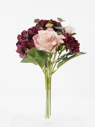 Artificial Flower 35*40cm Rose bush*12 GS-06021029 Bouquet 3,000+ sqm showroom with thousands of artificial flowers, plants & trees ready for global sourcing.