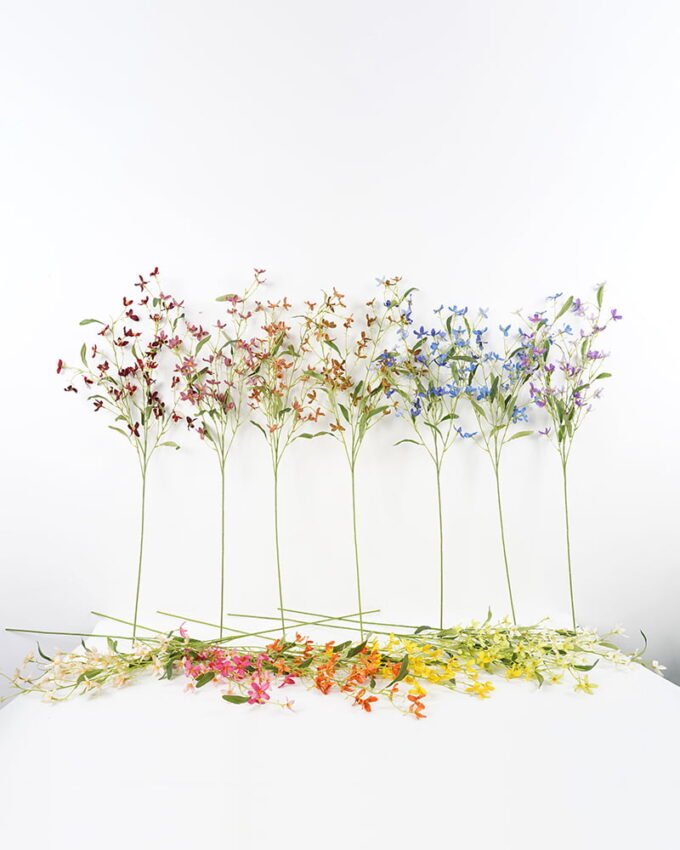 Artificial Flower 26*103cm mini orchid spray GS-26221043 Single Flowers YeahFlower is one of Chinese leading OEM manufacturers and exporters , supplying the silk flowers, wholesale artificial trees