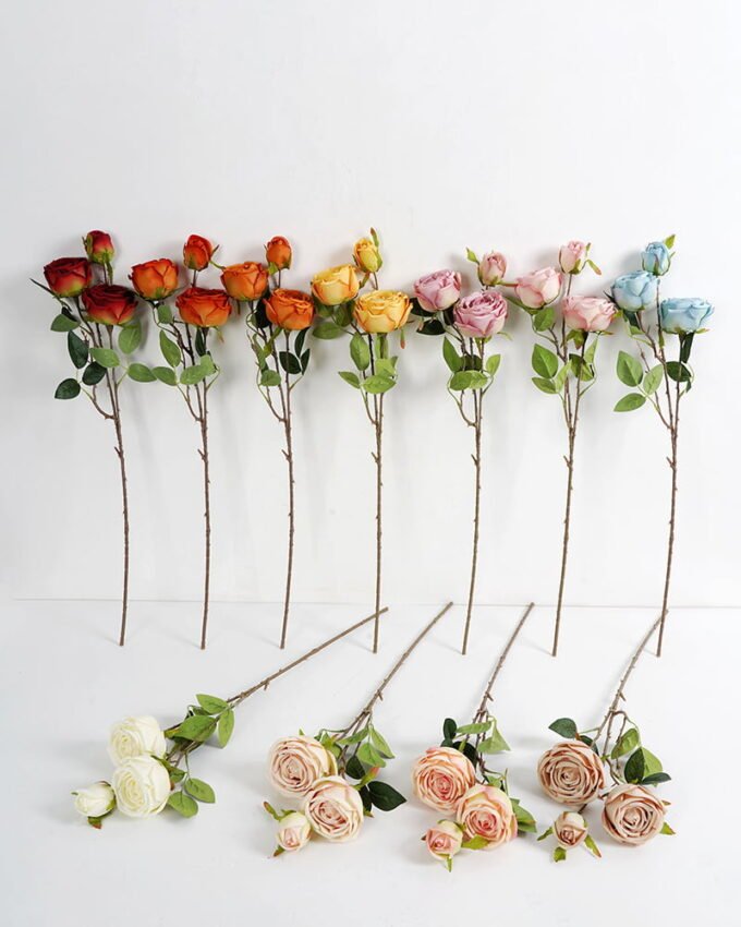 Artificial Flower 15*10*62CM rose spray*3 GS-64421012 Single Flowers YeahFlower is one of Chinese leading OEM manufacturers and exporters , supplying the silk flowers, wholesale artificial trees