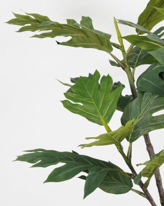 Artificial Tree 100*82*120cm breadfruit tree in pp pot GS-58421007 Tree&Plant YeahFlower is one of Chinese leading OEM manufacturers and exporters , supplying the silk flowers, wholesale artificial trees