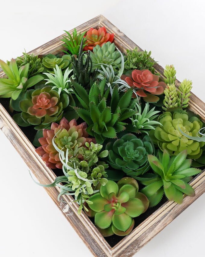 Artificial succulent desert plant in Wood planter GS-51721070_3 Artificial succulent 40*15*30CM desert plant in Wood planter GS-51721070 Succulent YeahFlower is one of Chinese leading OEM manufacturers and exporters , supplying the silk flowers, wholesale artificial trees
