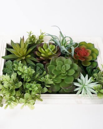 Artificial succulent 30*13*20CM desert plant in Wood planter GS-51721071 Succulent YeahFlower is one of Chinese leading OEM manufacturers and exporters , supplying the silk flowers, wholesale artificial trees