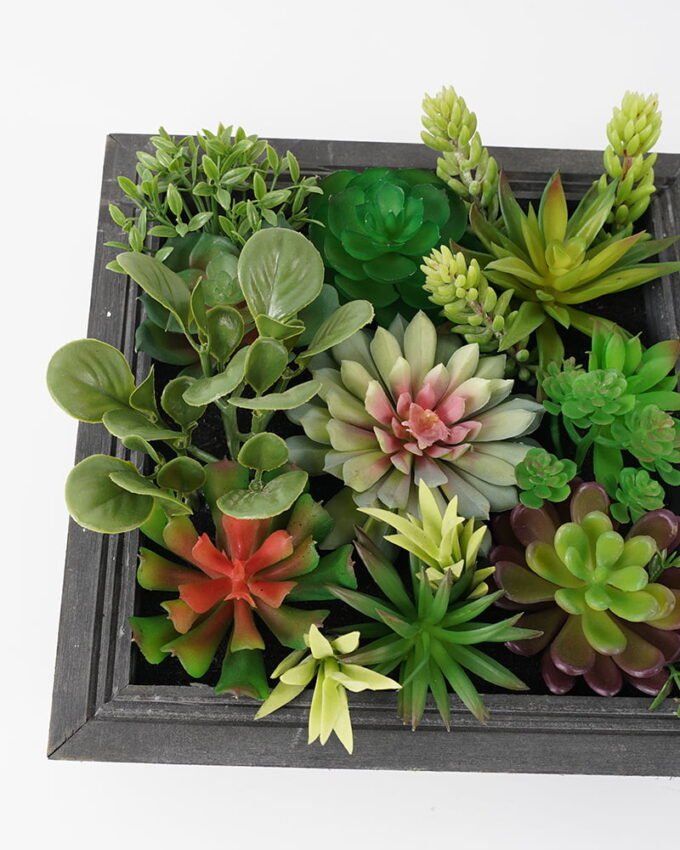 Artificial succulent 25*11*25CM desert plant in Wood planter GS-51721072 Succulent YeahFlower is one of Chinese leading OEM manufacturers and exporters , supplying the silk flowers, wholesale artificial trees