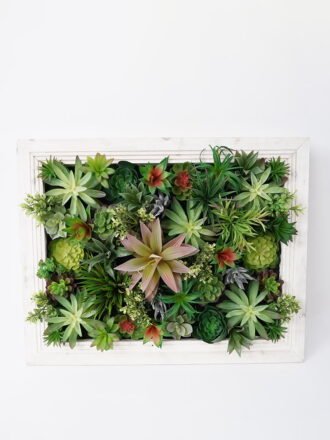 Artificial succulent 30*15*30CM desert plant in Wood planter GS-51721073 Succulent 3,000+ sqm showroom with thousands of artificial flowers, plants & trees ready for global sourcing.