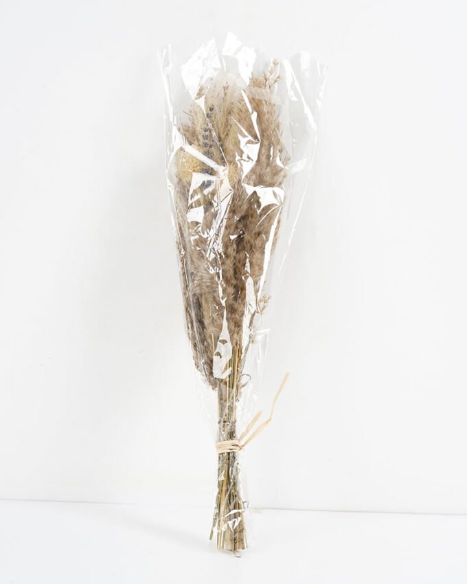 Dried Flowers 17*11*48CM Dried natural items bouquet with PP wrapped(45g/bouquet, H:58CM) GS-56621108-Z1 Bouquet YeahFlower is one of Chinese leading OEM manufacturers and exporters , supplying the silk flowers, wholesale artificial trees